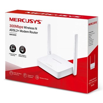 مودم-روتر-2-آنتن-Mercusys-MW300D-ADSL2300Mbps