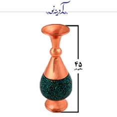 گلدان-صراحی-فیروزه-کوبی-ارتفاع-45برند-آدینه-نو