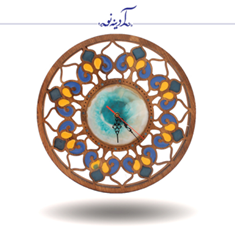 ساعت-چوب-و-رزین-طرح-خورشیدی