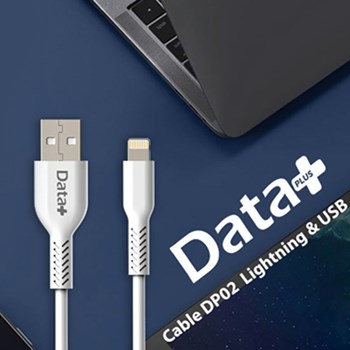 کابل-شارژ-تبدیل-USB-به-لایتنینگ-دیتا-پلاس-مدل-DP02-طول-1-متر